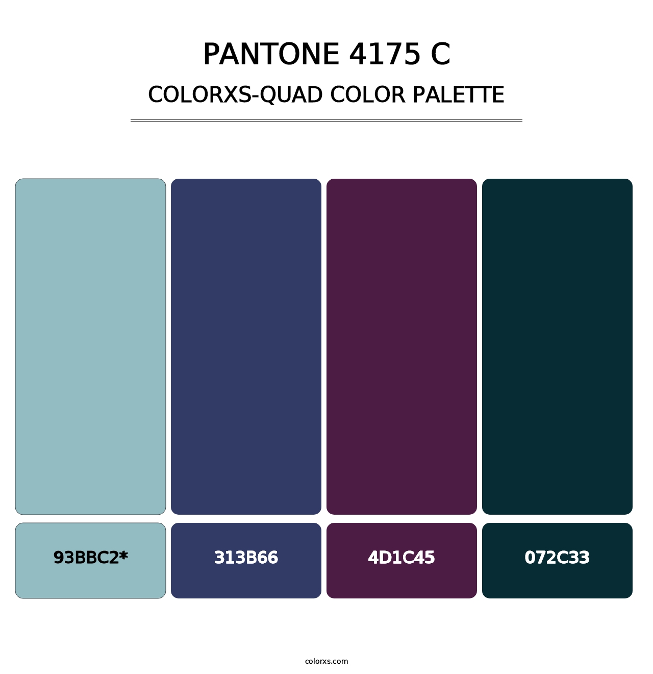 PANTONE 4175 C - Colorxs Quad Palette