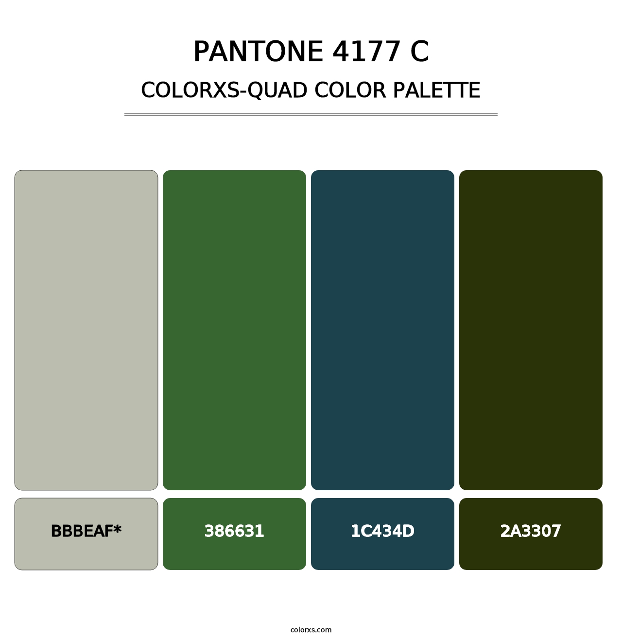 PANTONE 4177 C - Colorxs Quad Palette