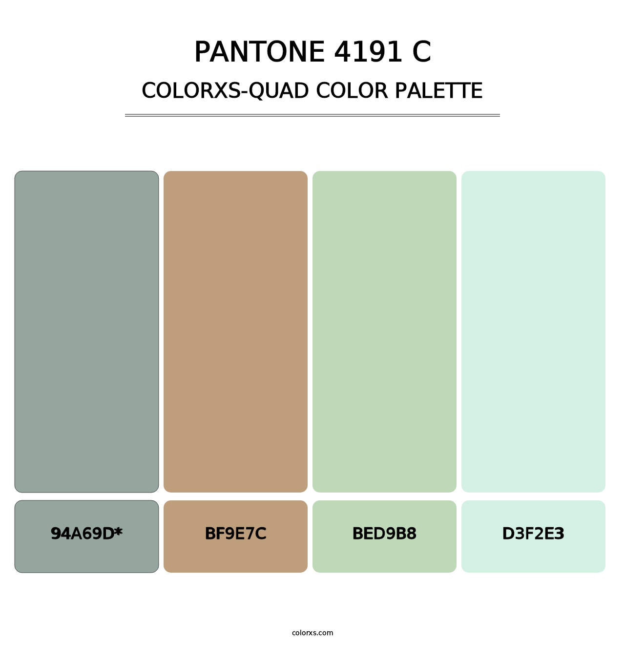 PANTONE 4191 C - Colorxs Quad Palette