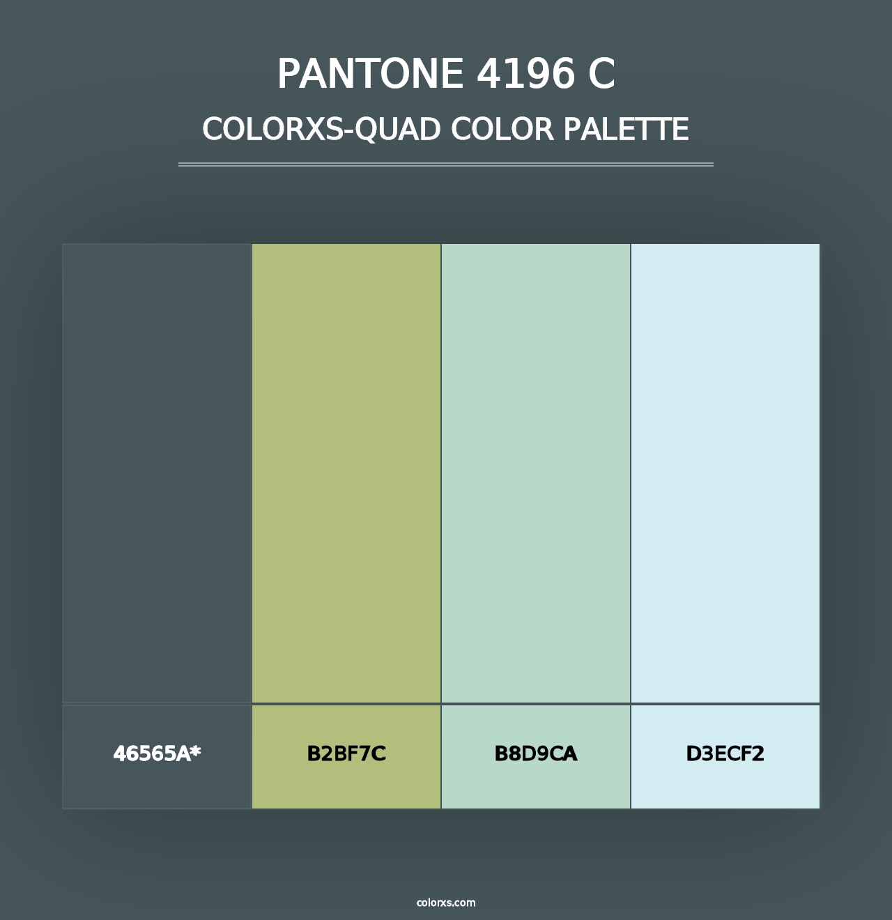 PANTONE 4196 C - Colorxs Quad Palette