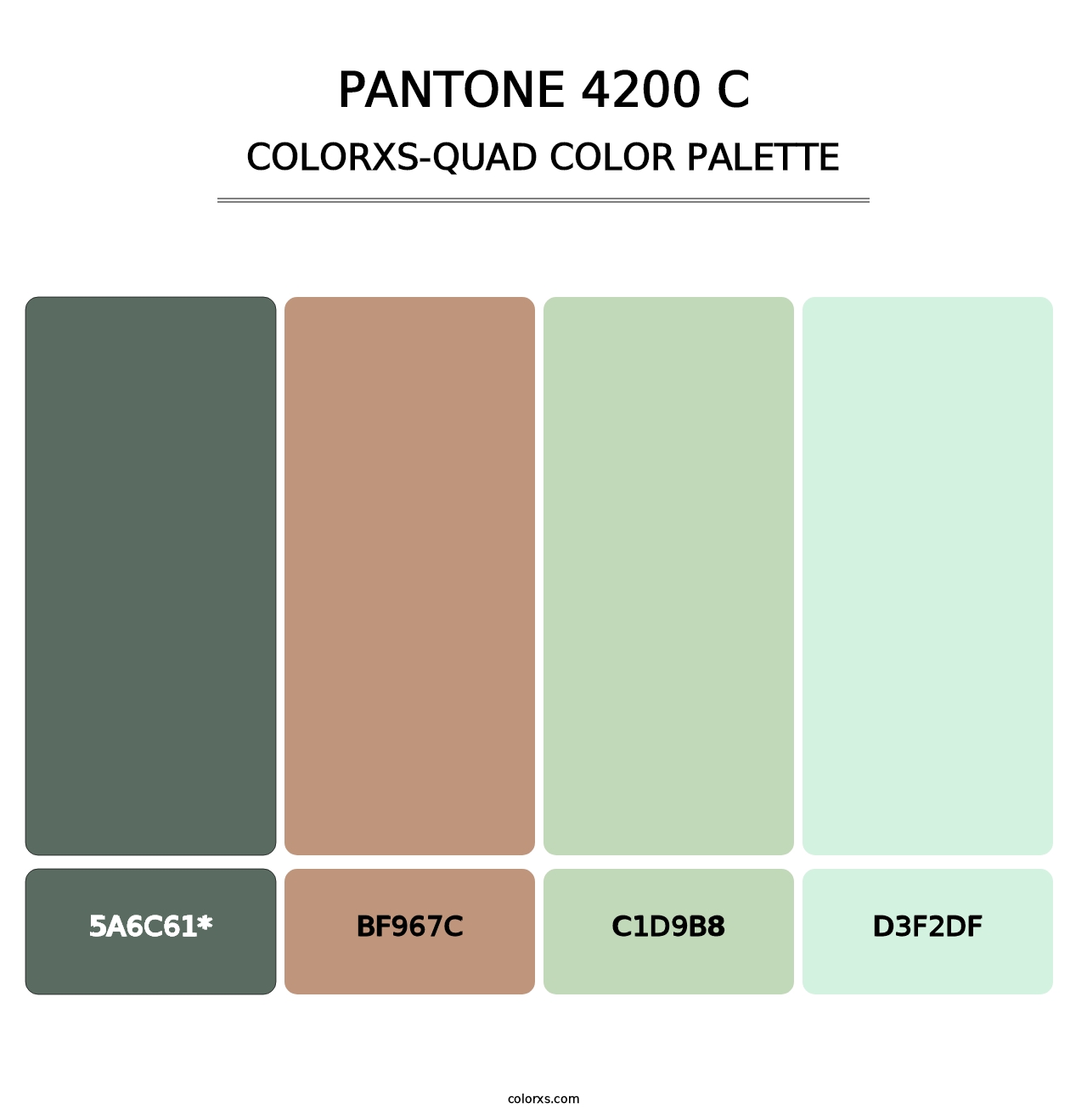 PANTONE 4200 C - Colorxs Quad Palette