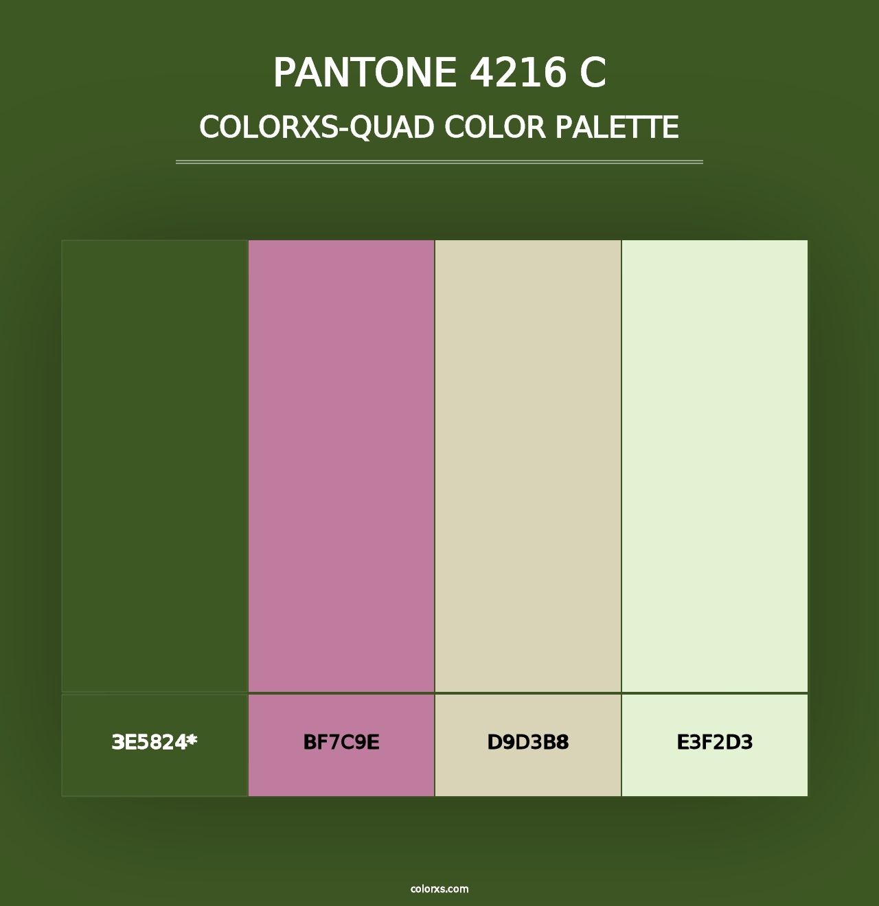 PANTONE 4216 C - Colorxs Quad Palette