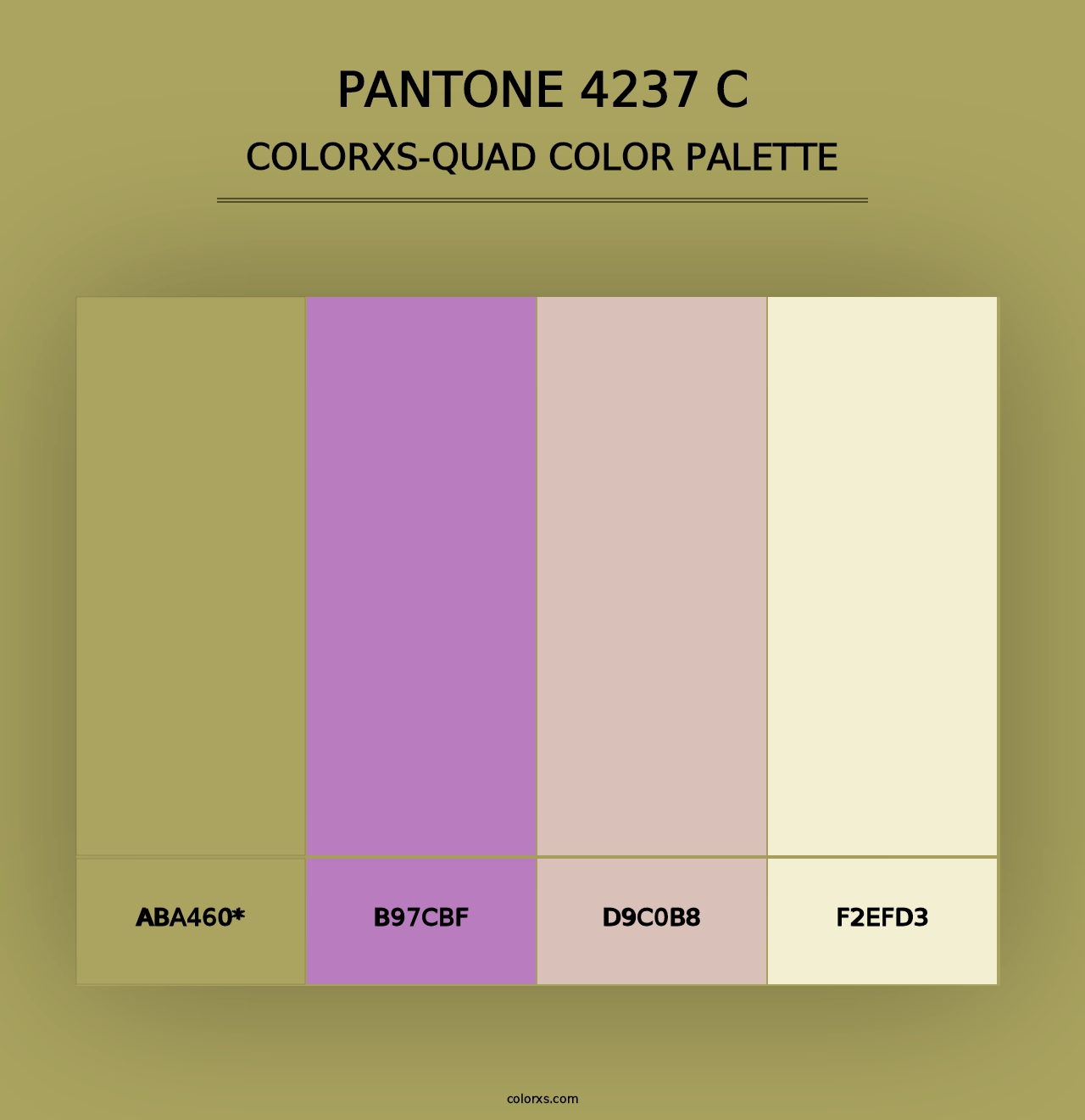 PANTONE 4237 C - Colorxs Quad Palette