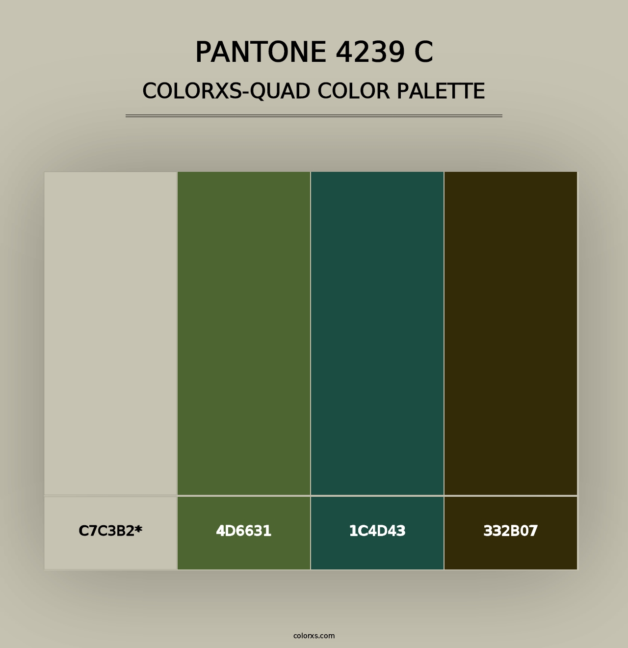 PANTONE 4239 C - Colorxs Quad Palette