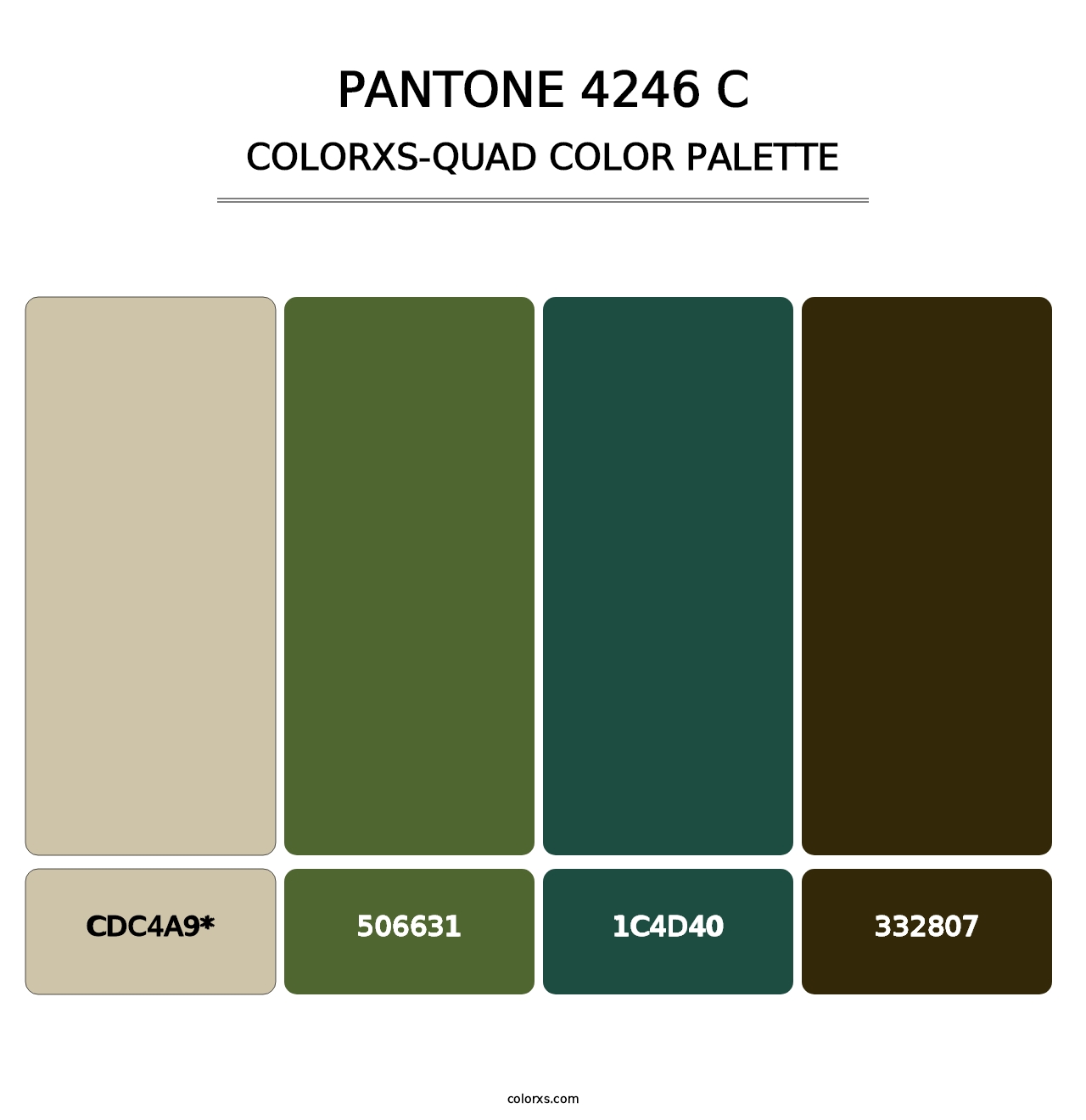 PANTONE 4246 C - Colorxs Quad Palette