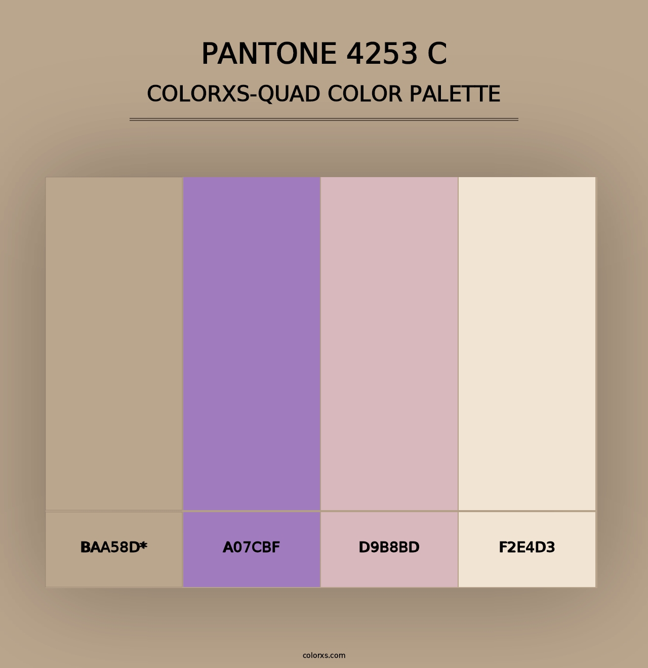 PANTONE 4253 C - Colorxs Quad Palette