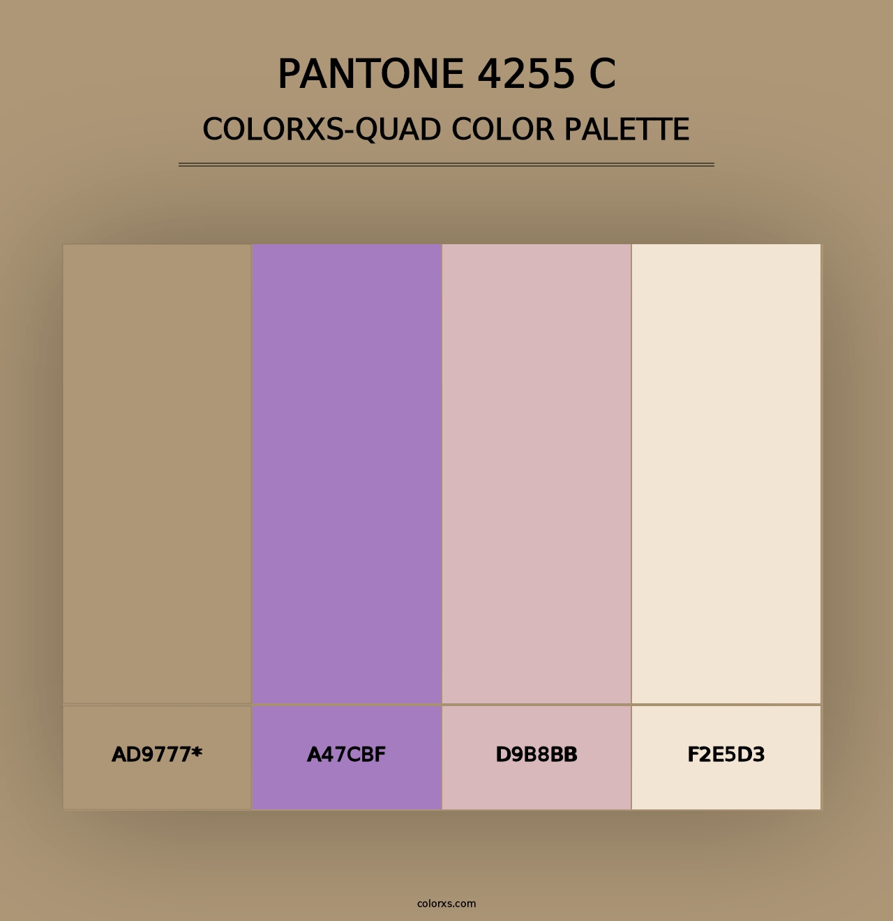 PANTONE 4255 C - Colorxs Quad Palette