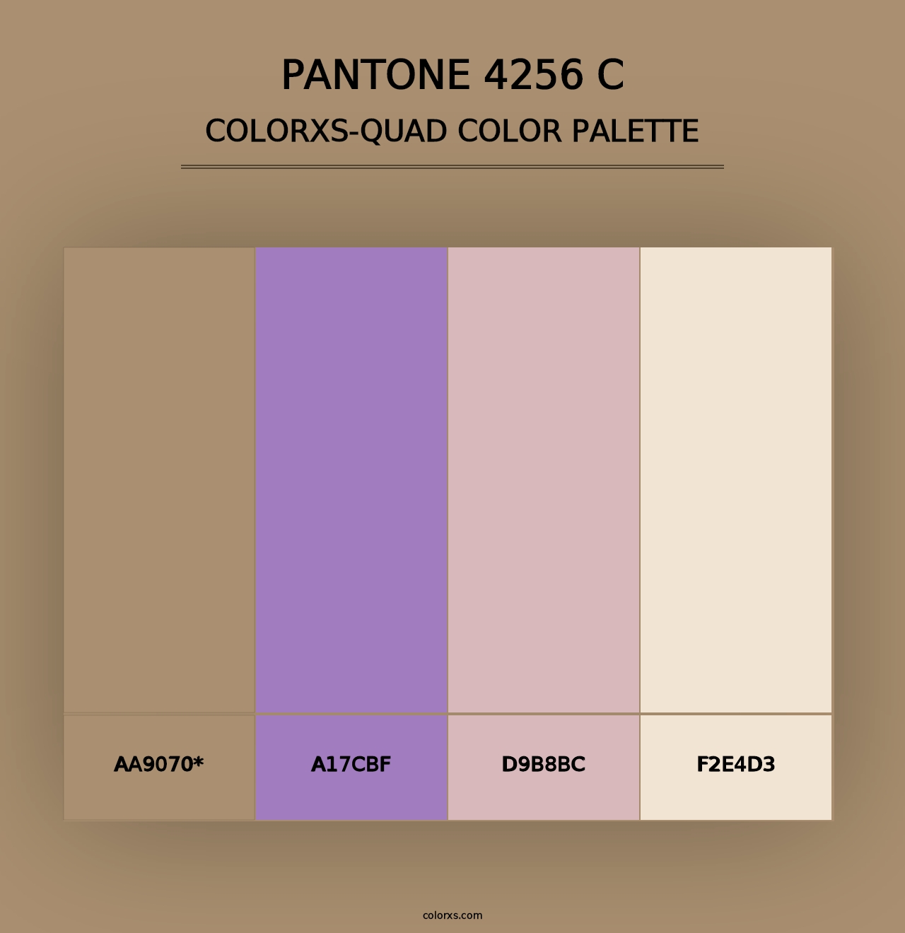 PANTONE 4256 C - Colorxs Quad Palette