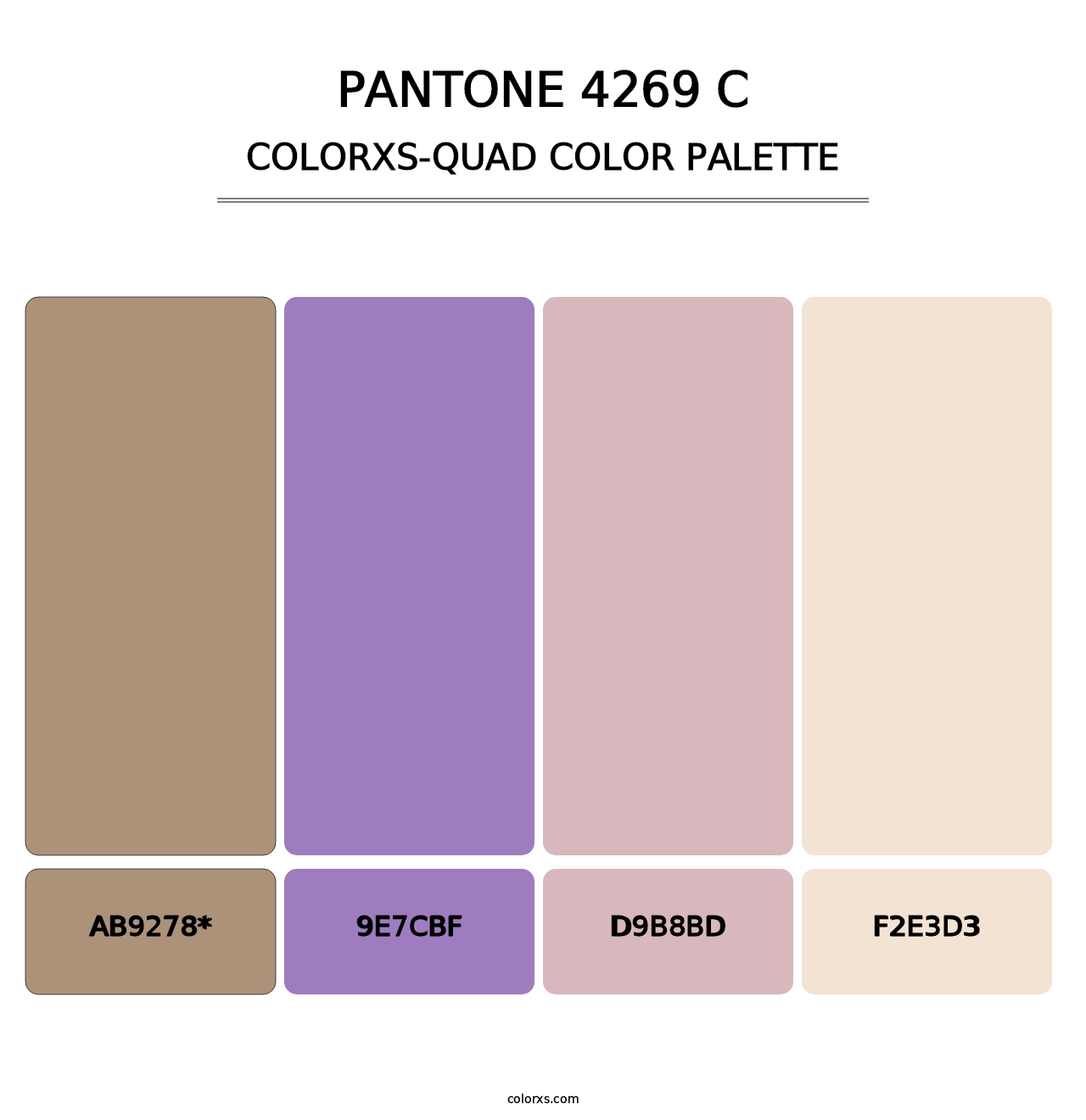 PANTONE 4269 C - Colorxs Quad Palette