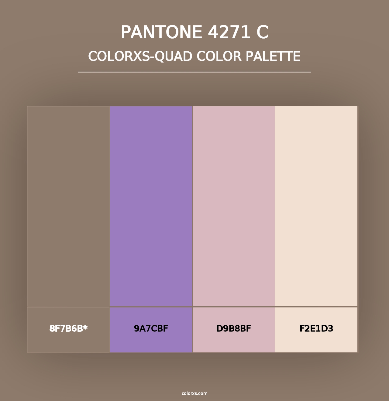 PANTONE 4271 C - Colorxs Quad Palette