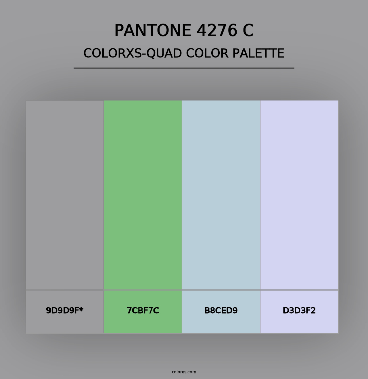 PANTONE 4276 C - Colorxs Quad Palette