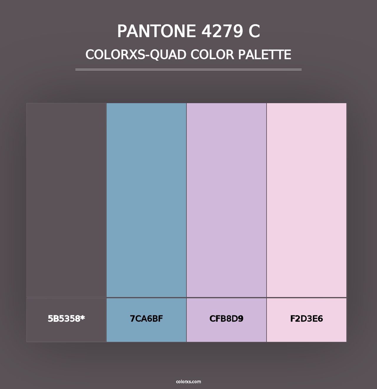 PANTONE 4279 C - Colorxs Quad Palette