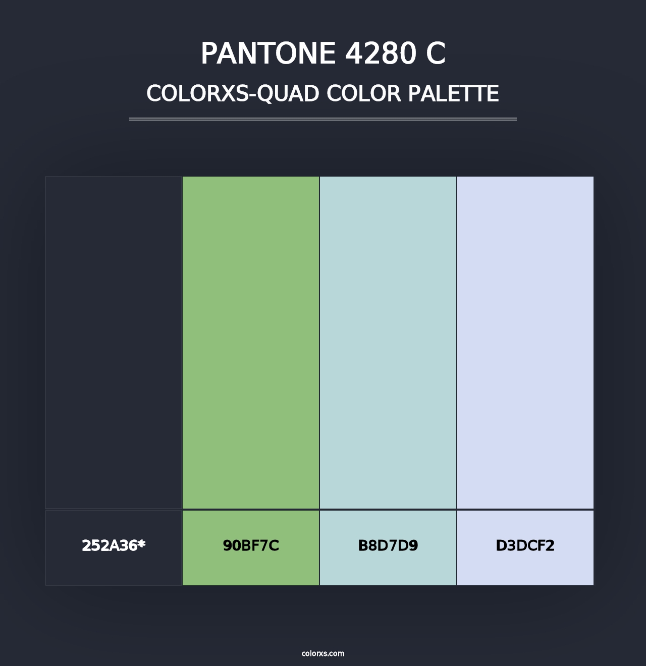 PANTONE 4280 C - Colorxs Quad Palette