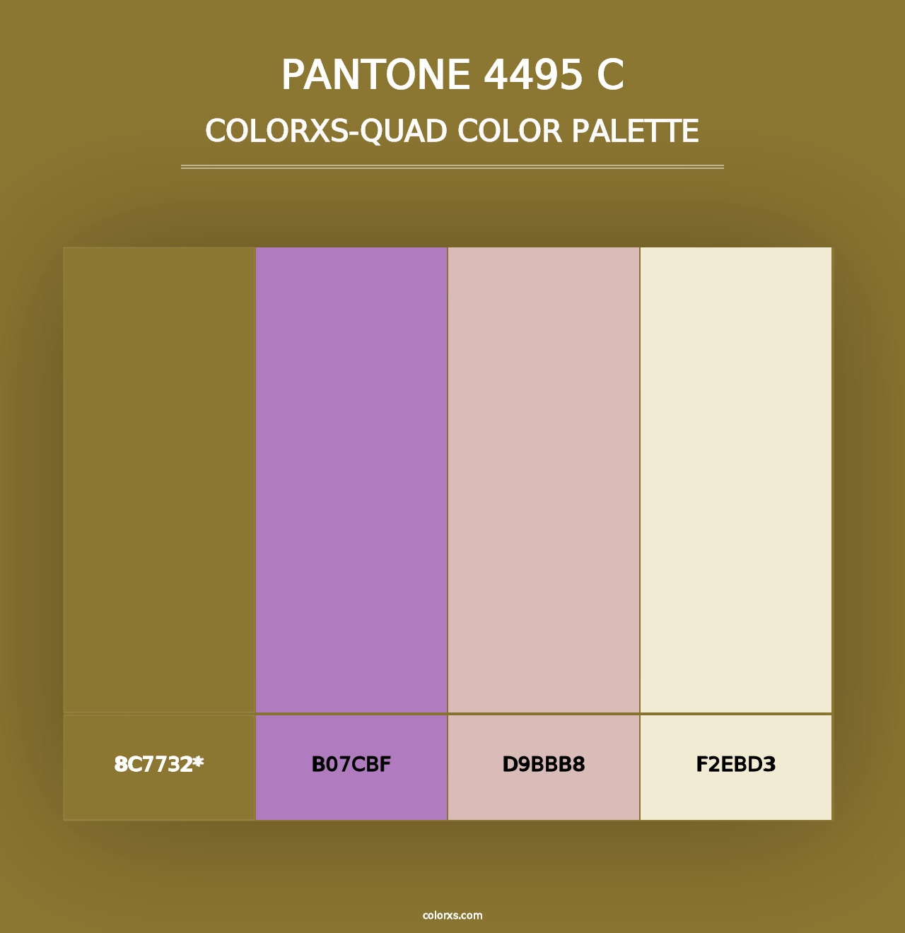 PANTONE 4495 C - Colorxs Quad Palette