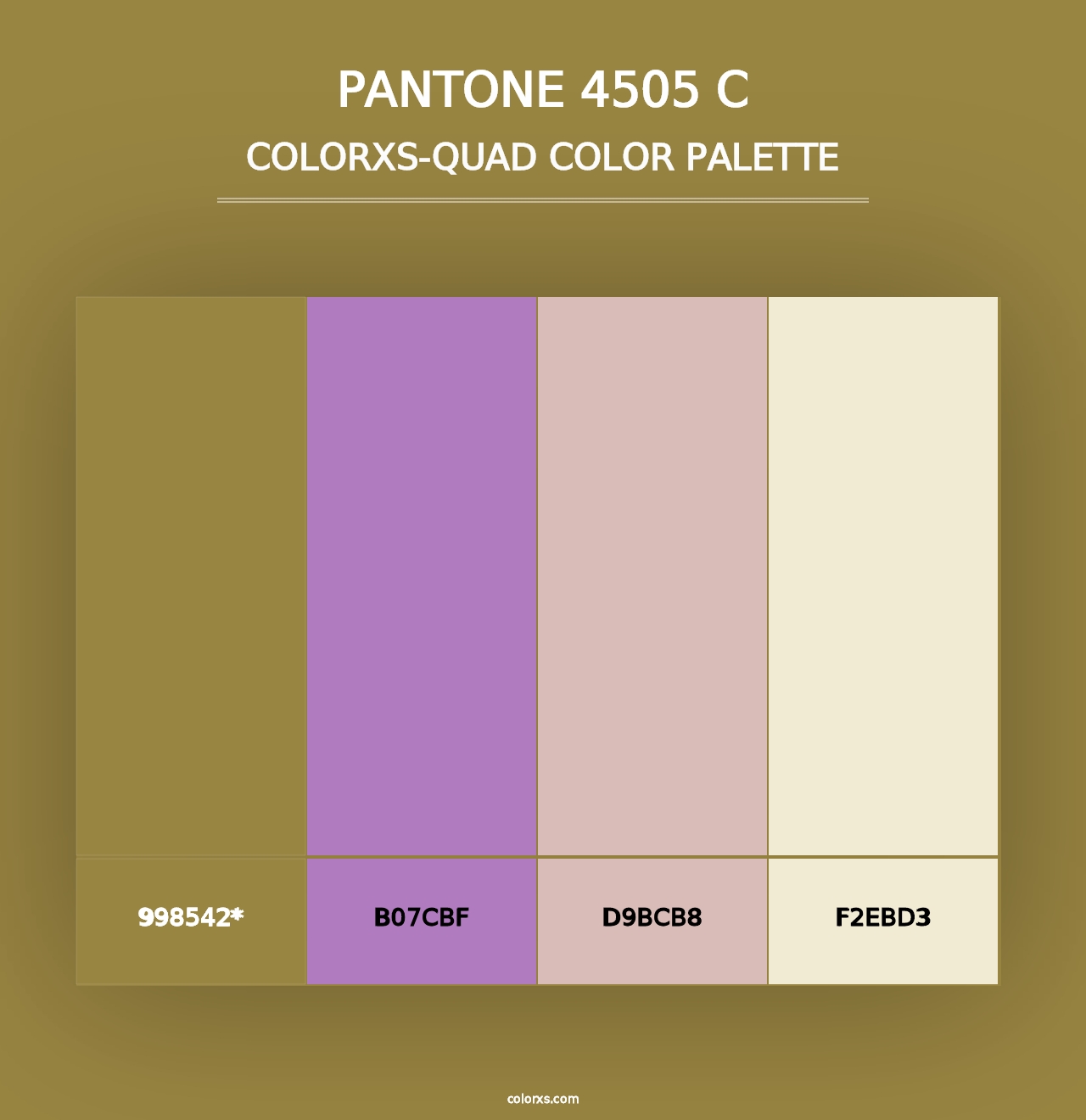 PANTONE 4505 C - Colorxs Quad Palette