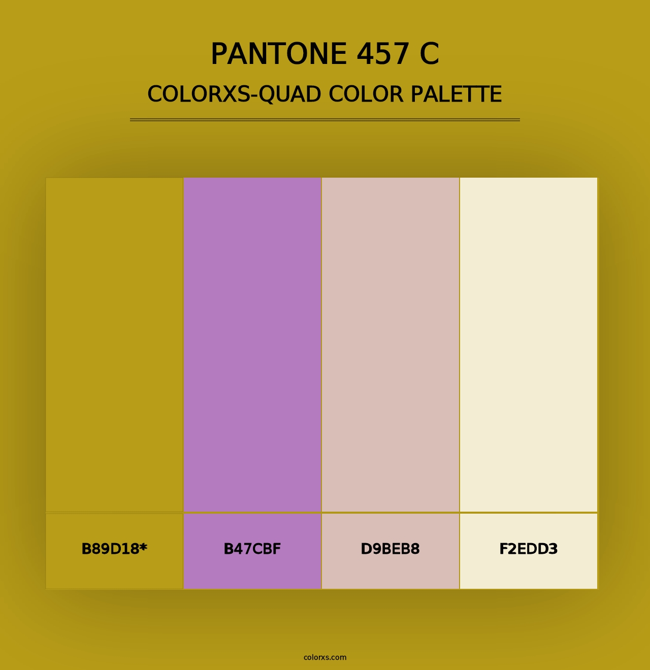 PANTONE 457 C - Colorxs Quad Palette