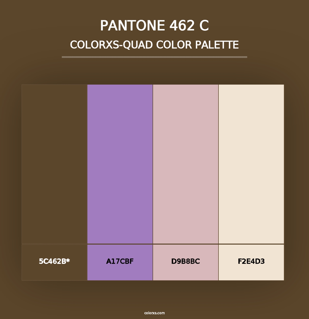 PANTONE 462 C - Colorxs Quad Palette