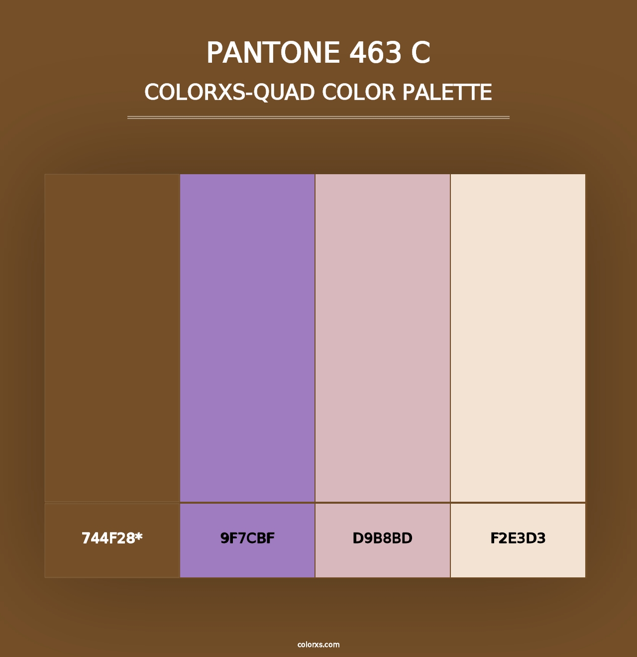 PANTONE 463 C - Colorxs Quad Palette