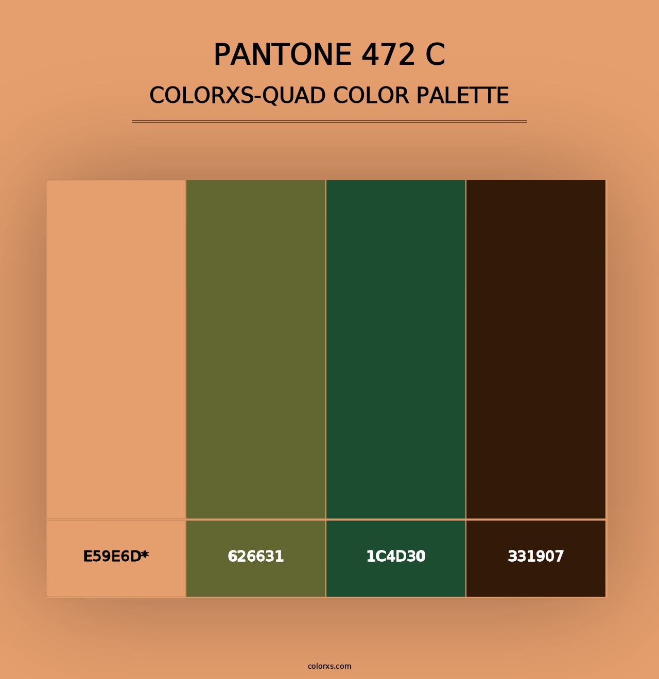 PANTONE 472 C - Colorxs Quad Palette