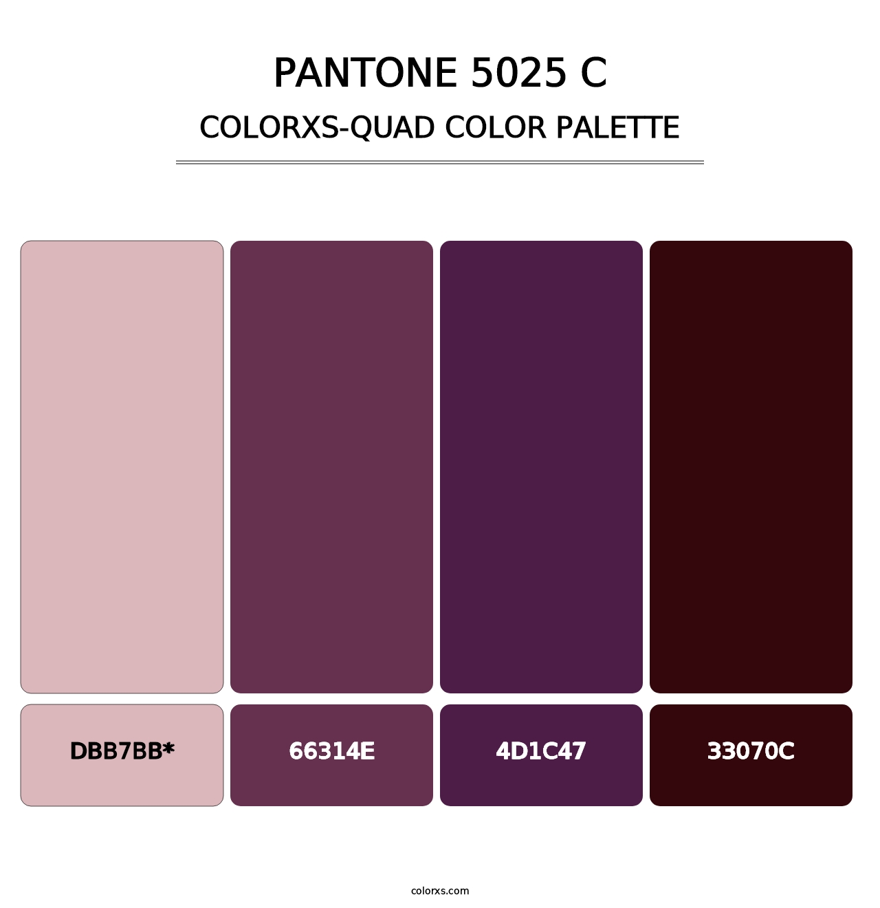 PANTONE 5025 C - Colorxs Quad Palette