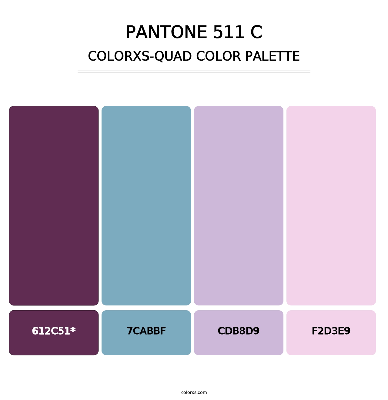 PANTONE 511 C - Colorxs Quad Palette