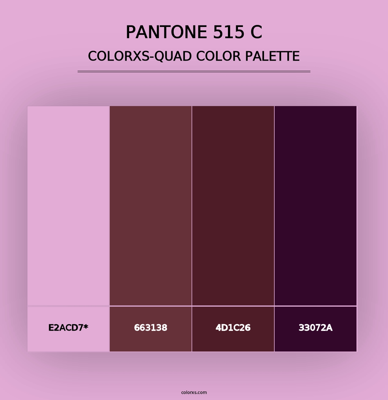 PANTONE 515 C - Colorxs Quad Palette