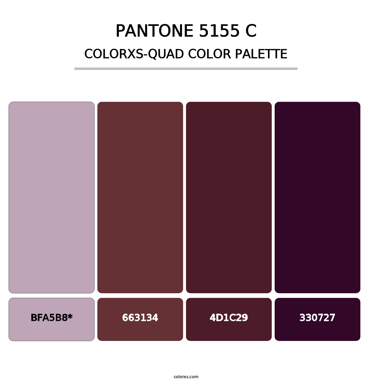 PANTONE 5155 C - Colorxs Quad Palette