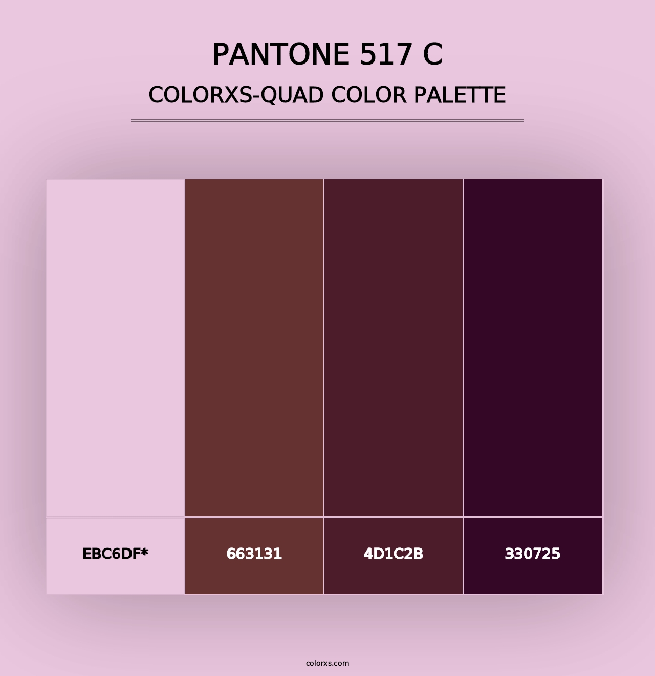 PANTONE 517 C - Colorxs Quad Palette