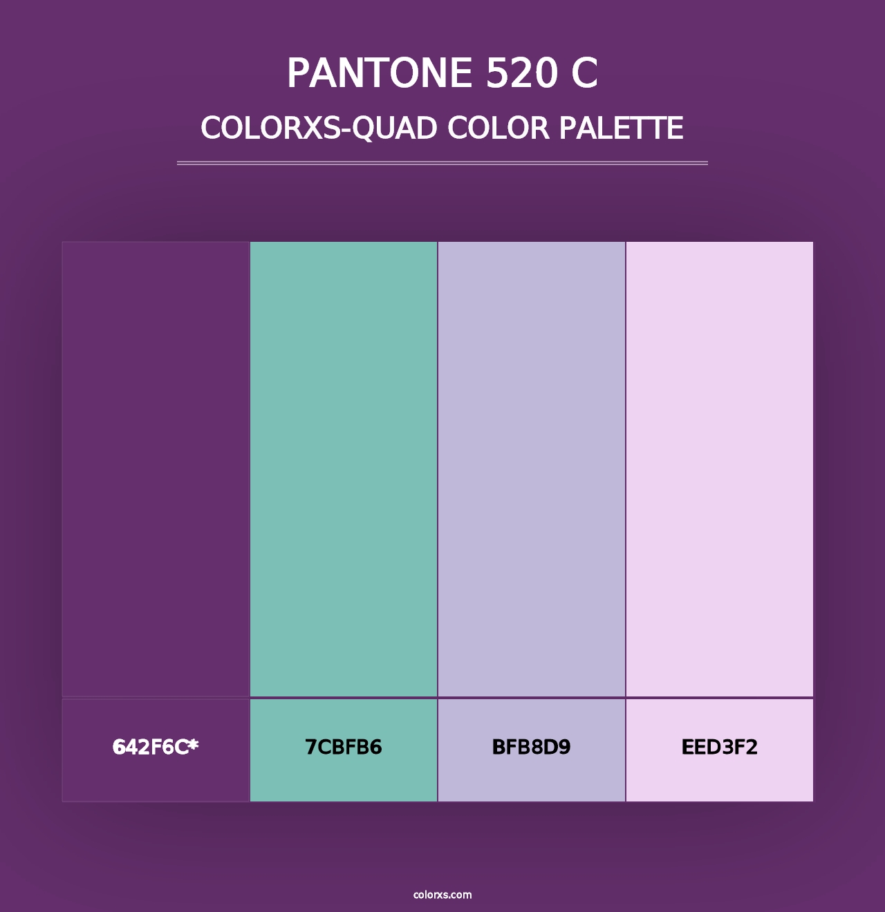 PANTONE 520 C - Colorxs Quad Palette