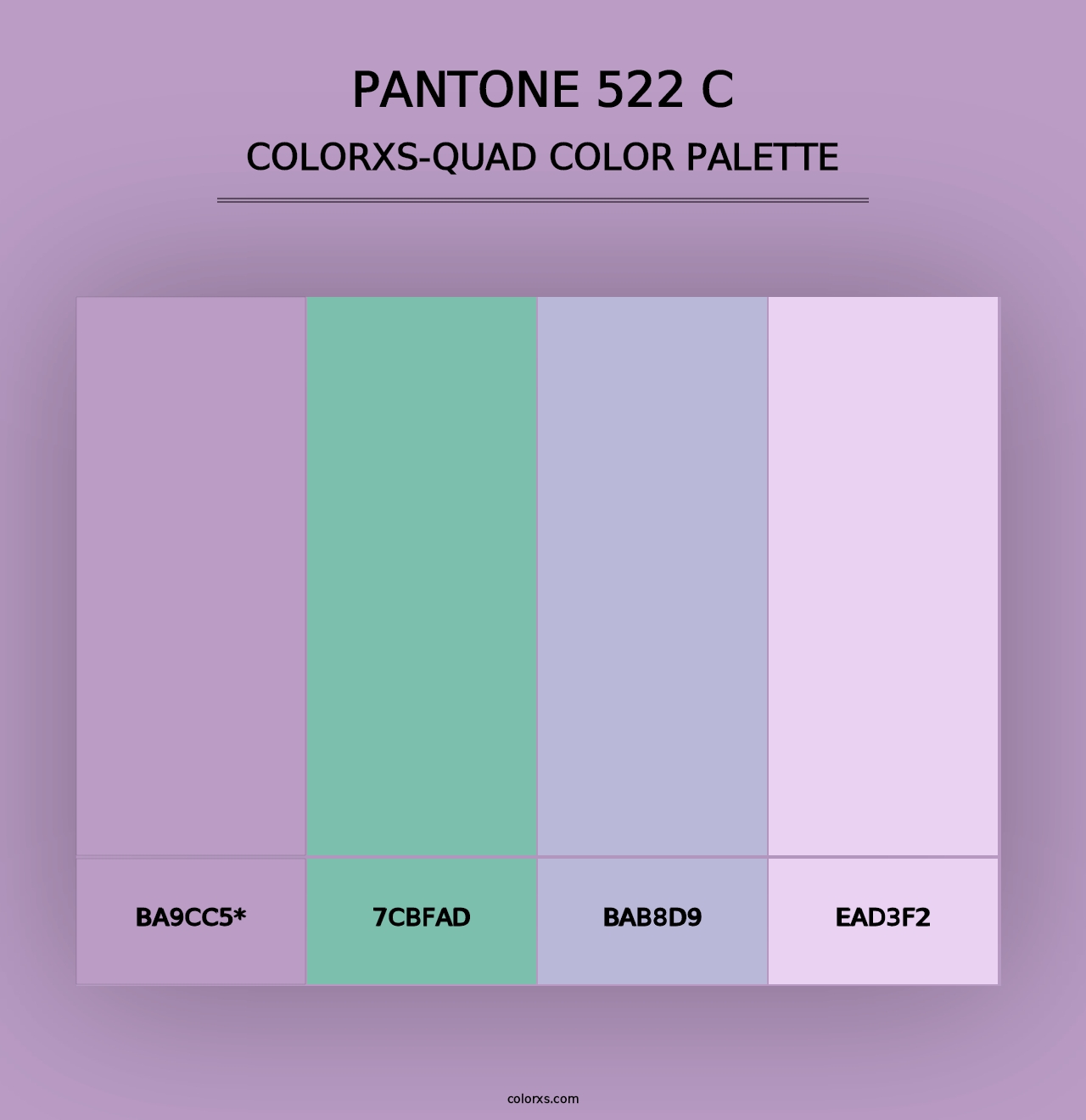 PANTONE 522 C - Colorxs Quad Palette