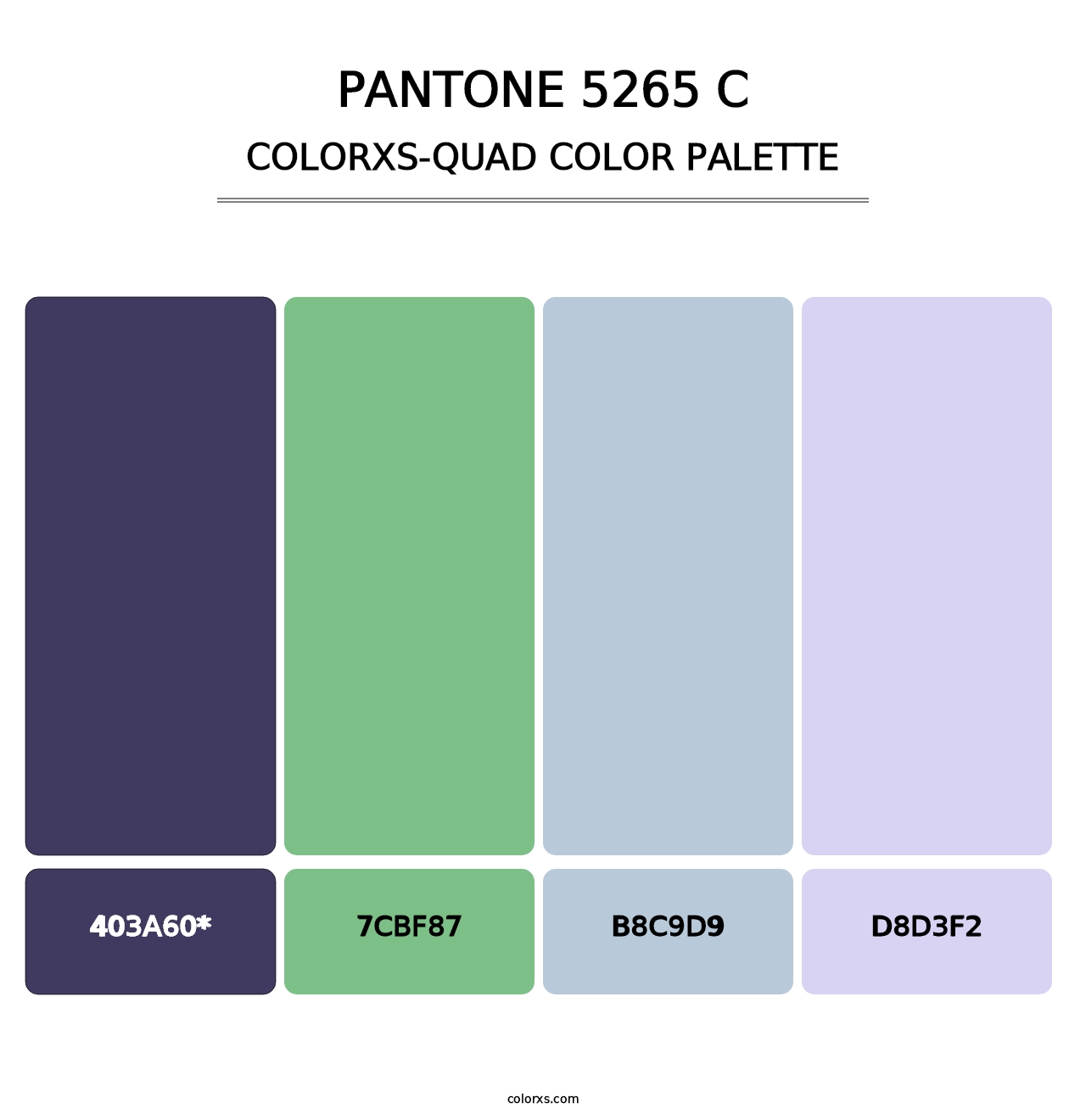 PANTONE 5265 C - Colorxs Quad Palette