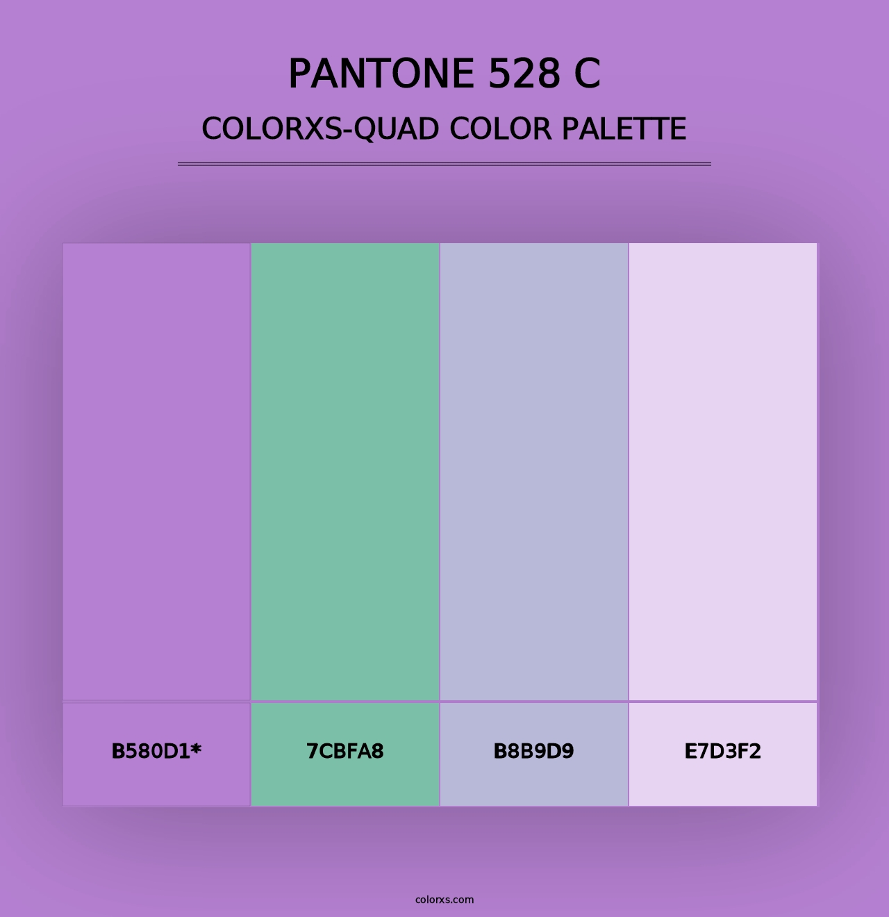 PANTONE 528 C - Colorxs Quad Palette