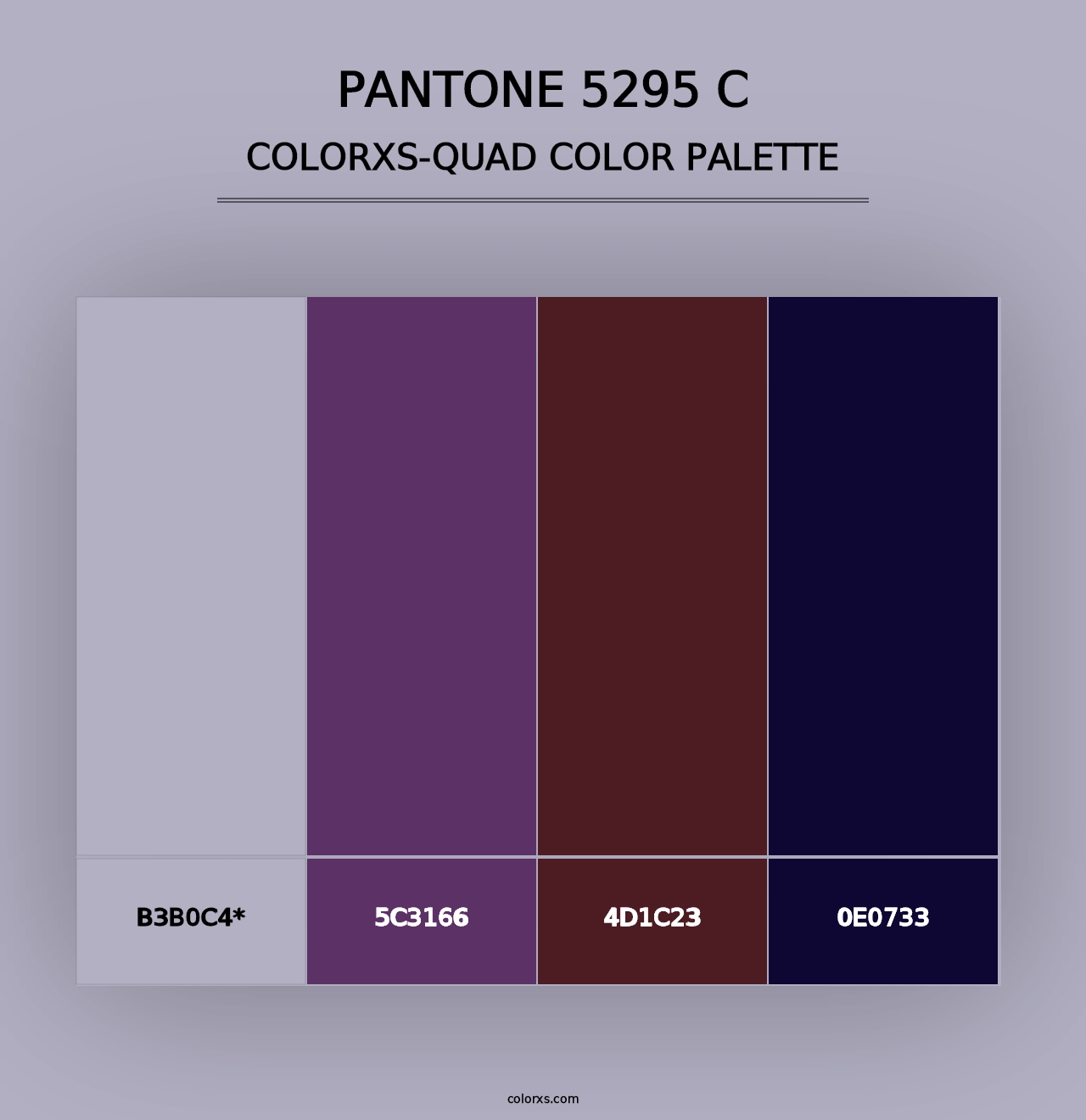 PANTONE 5295 C - Colorxs Quad Palette