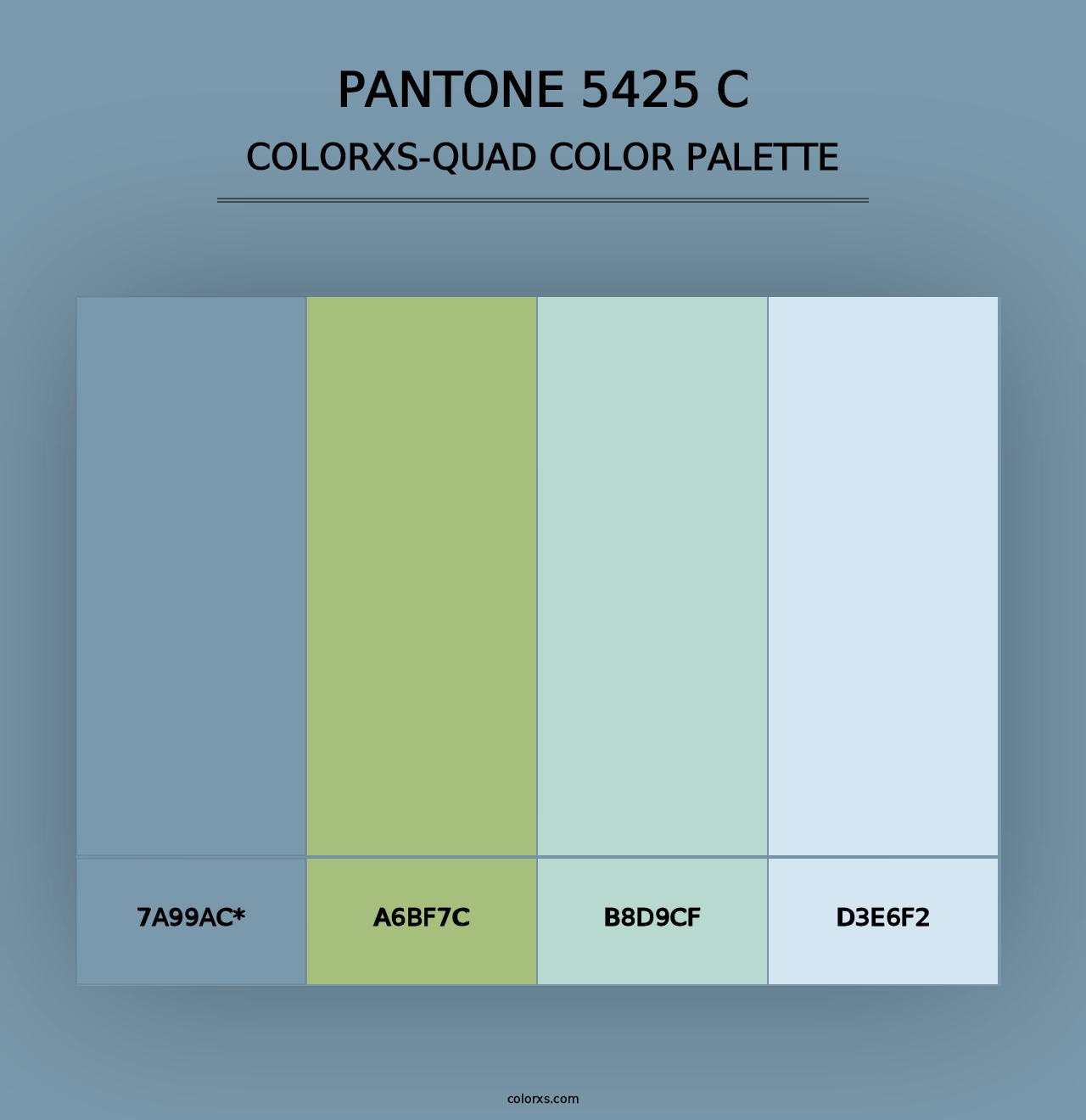 PANTONE 5425 C - Colorxs Quad Palette