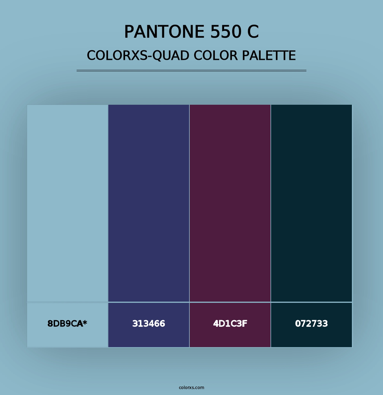 PANTONE 550 C - Colorxs Quad Palette