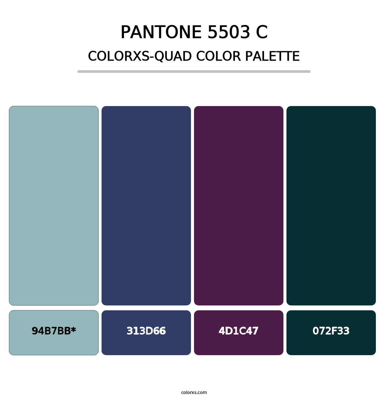 PANTONE 5503 C - Colorxs Quad Palette