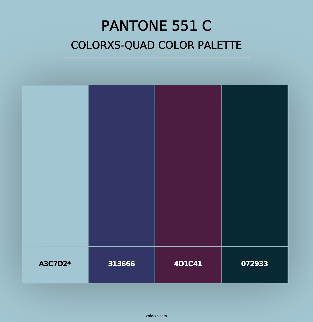 PANTONE 551 C - Colorxs Quad Palette