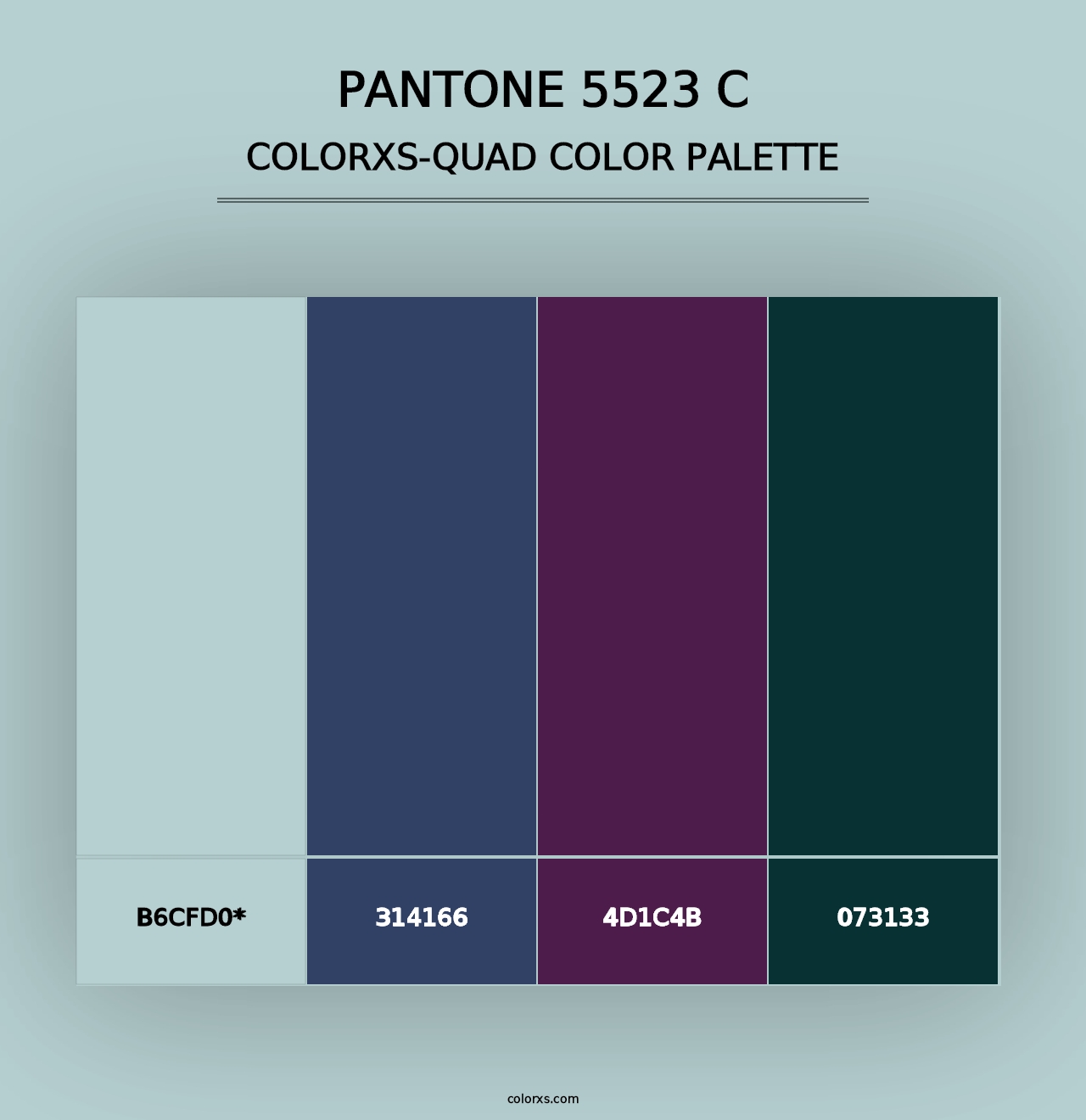 PANTONE 5523 C - Colorxs Quad Palette