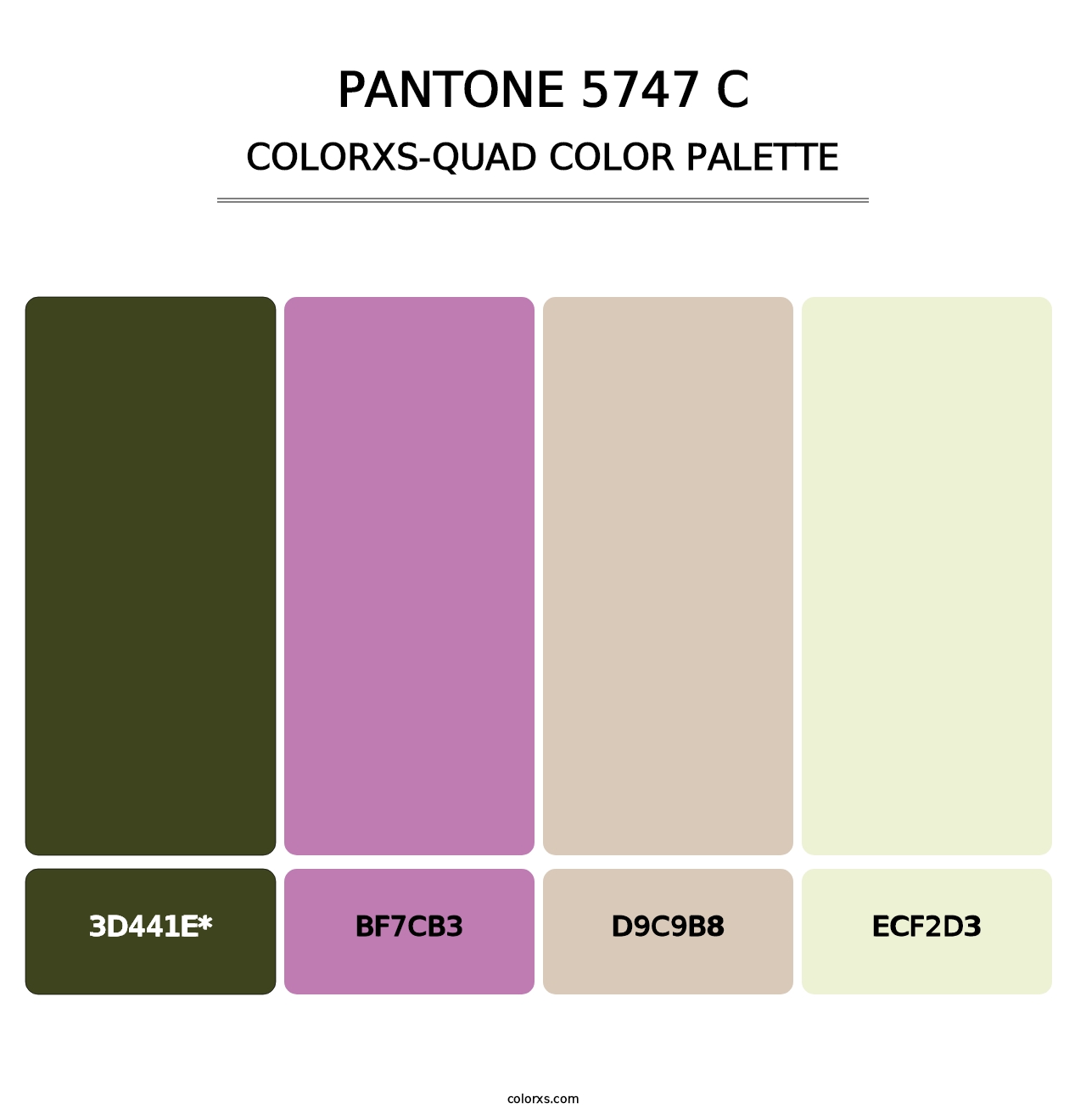 PANTONE 5747 C - Colorxs Quad Palette