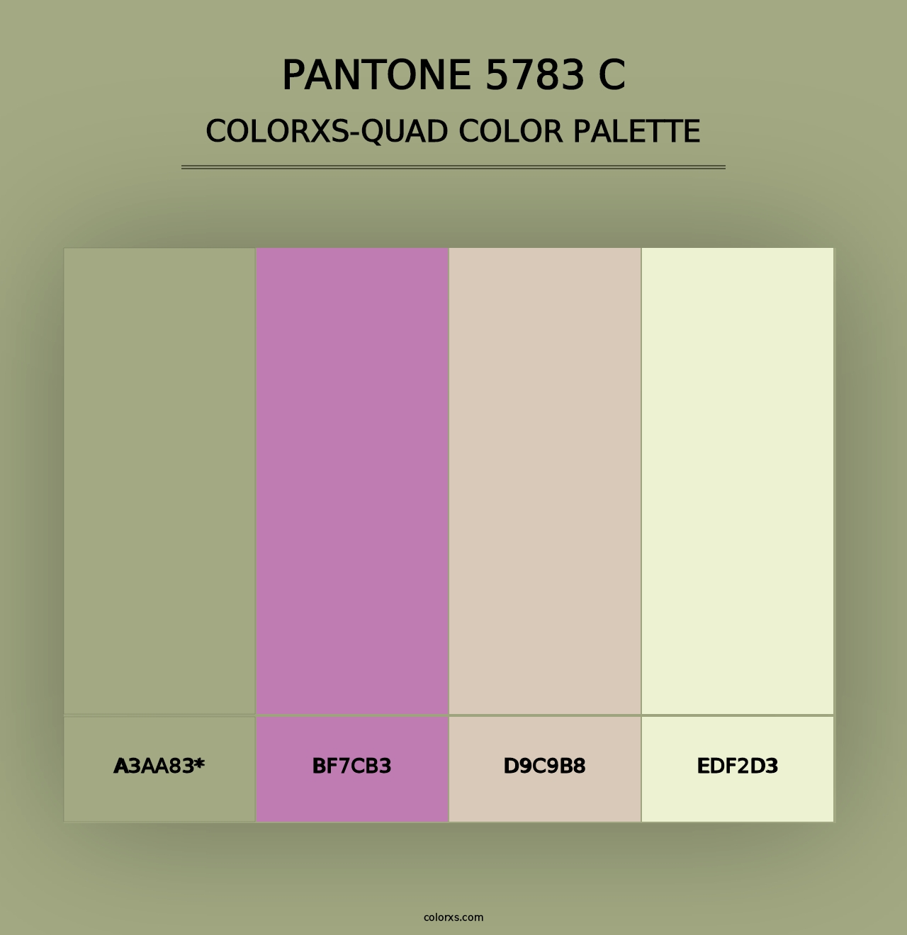 PANTONE 5783 C - Colorxs Quad Palette