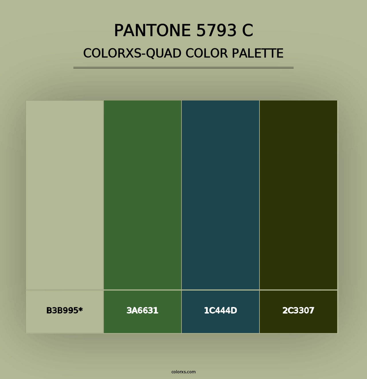 PANTONE 5793 C - Colorxs Quad Palette