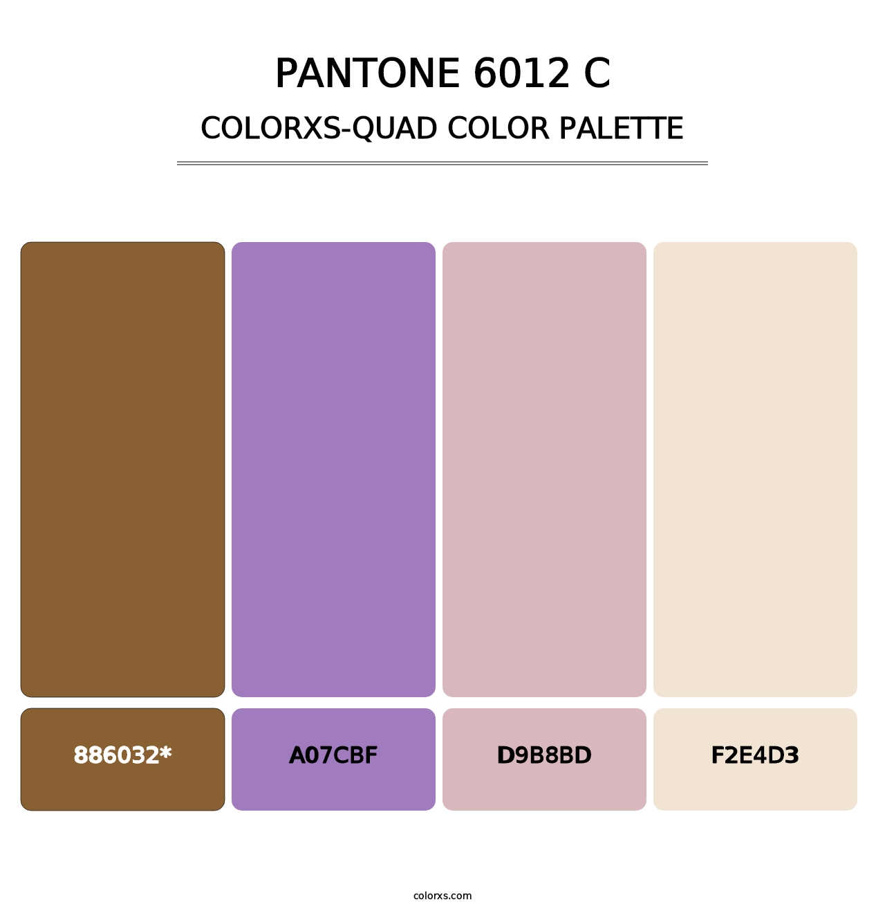 PANTONE 6012 C - Colorxs Quad Palette