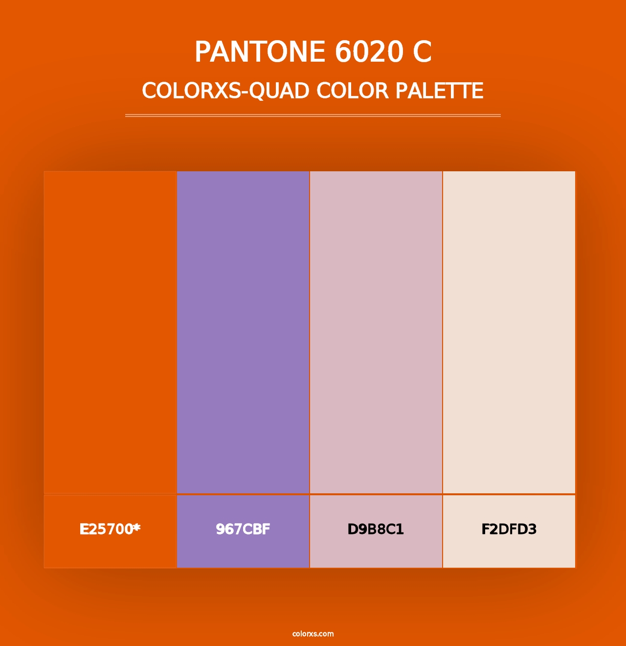 PANTONE 6020 C - Colorxs Quad Palette