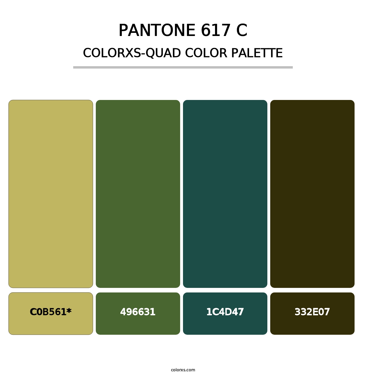 PANTONE 617 C - Colorxs Quad Palette