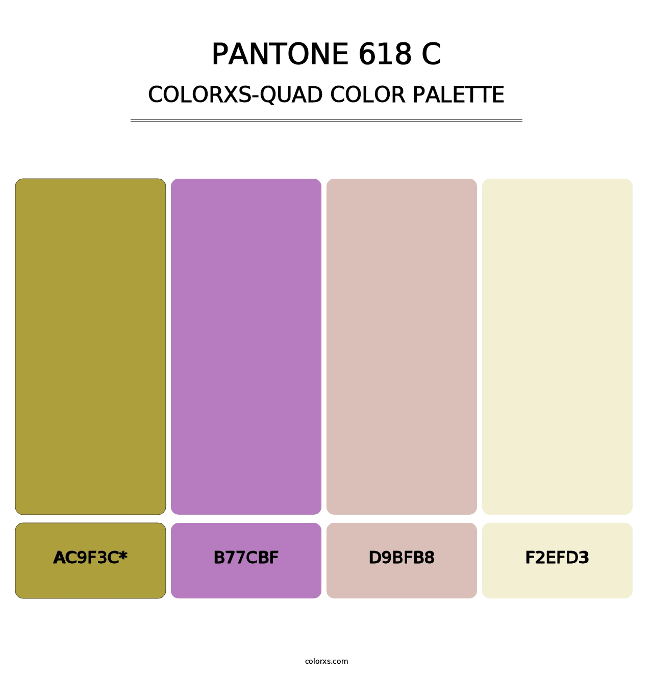 PANTONE 618 C - Colorxs Quad Palette