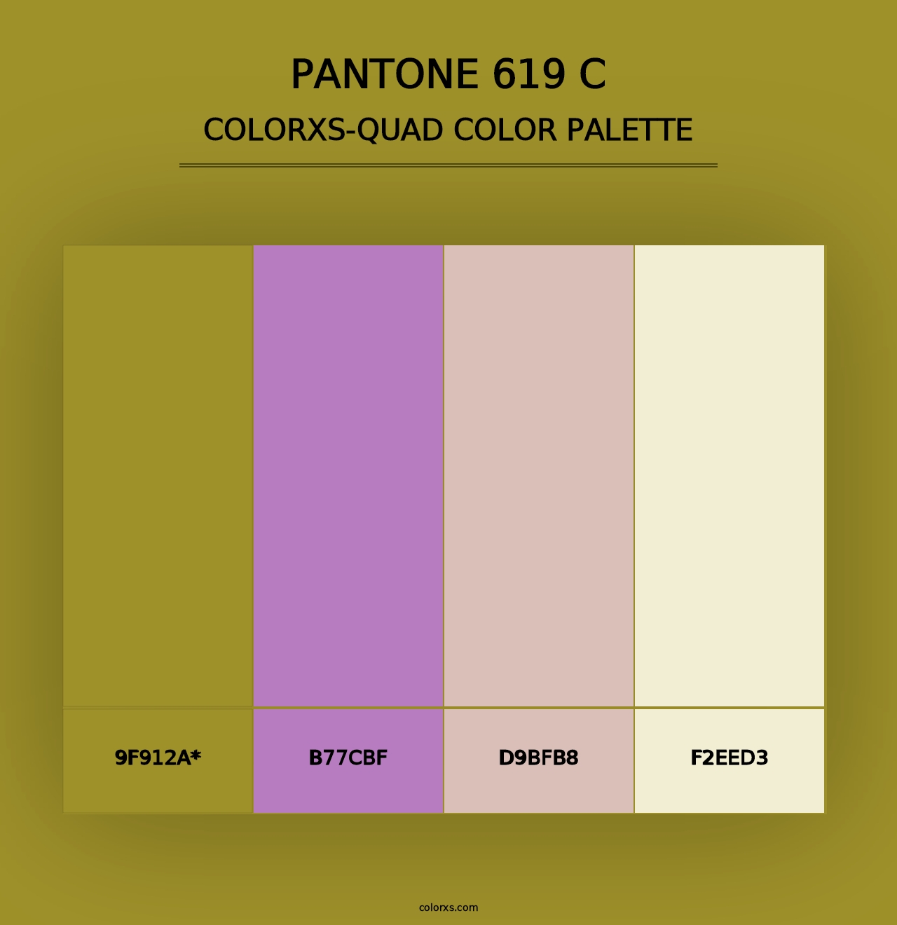 PANTONE 619 C - Colorxs Quad Palette