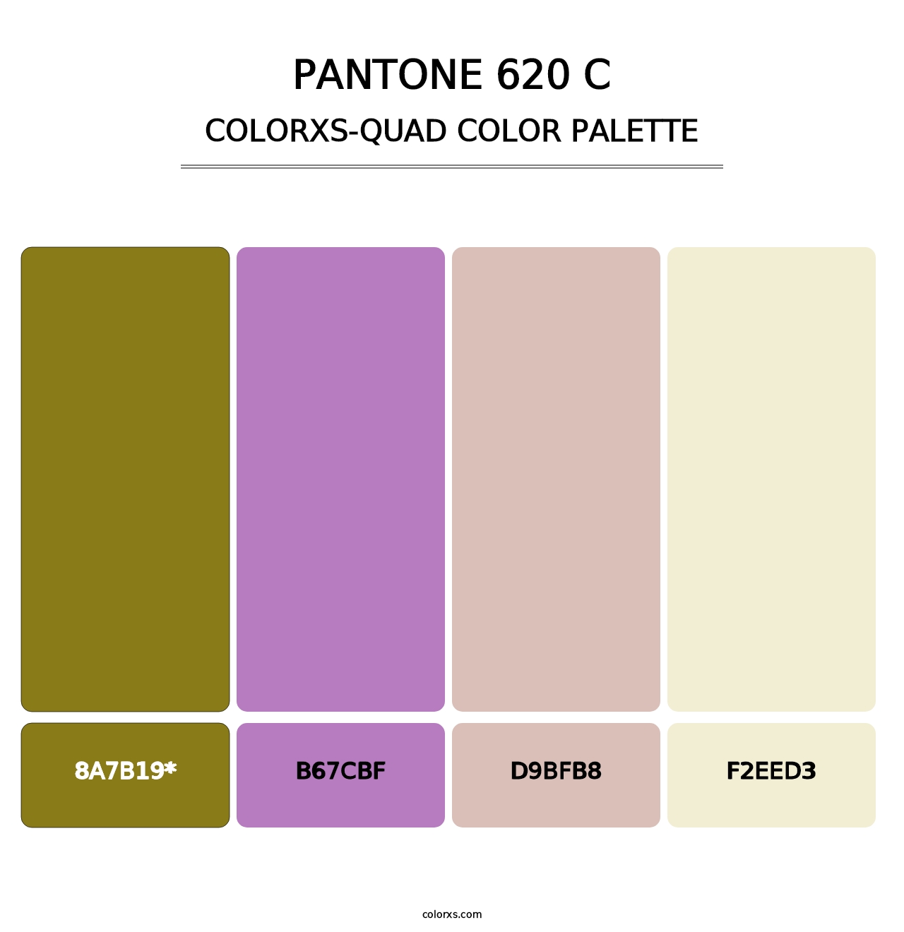 PANTONE 620 C - Colorxs Quad Palette