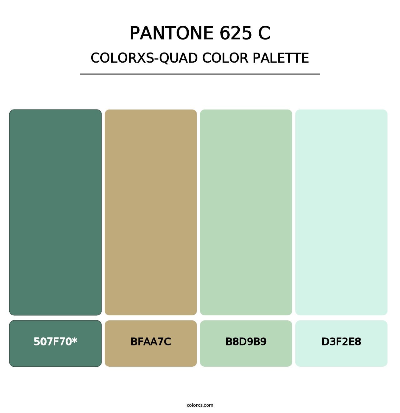 PANTONE 625 C - Colorxs Quad Palette