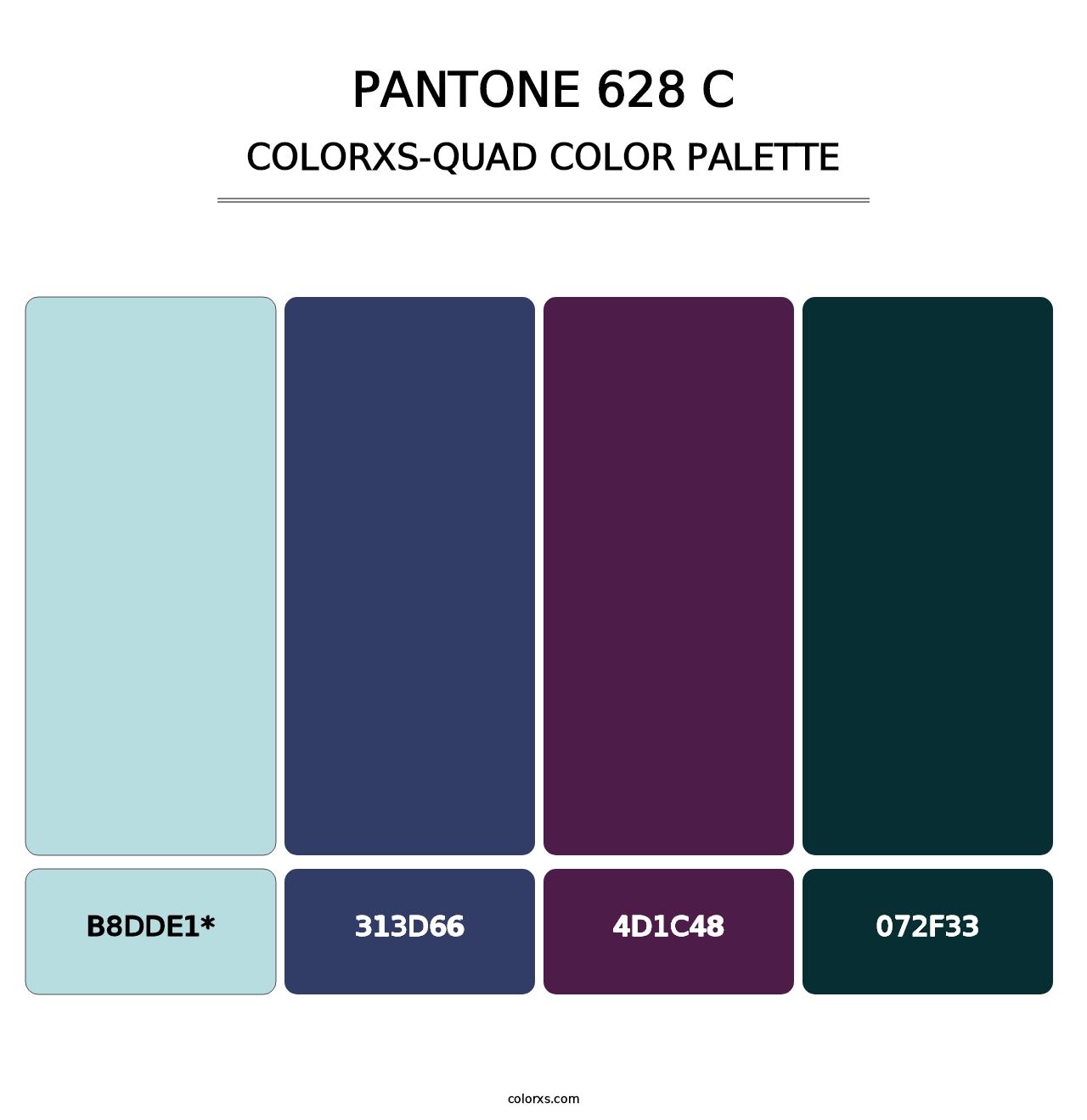 PANTONE 628 C - Colorxs Quad Palette