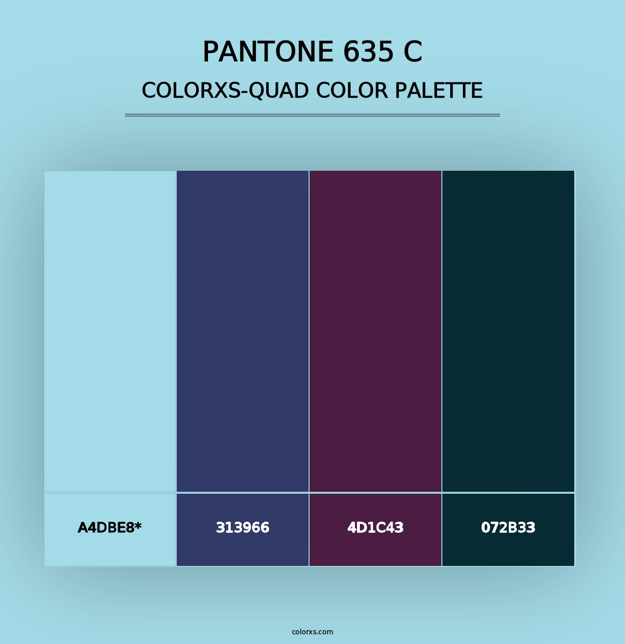 PANTONE 635 C - Colorxs Quad Palette